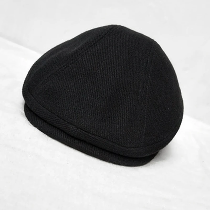 Осень зима мужские шапки береты Британский западный стиль шерсть усовершенствованная плоская кепка плюща классический берет в стиле винтаж Кепка Размер s-xl BLM80