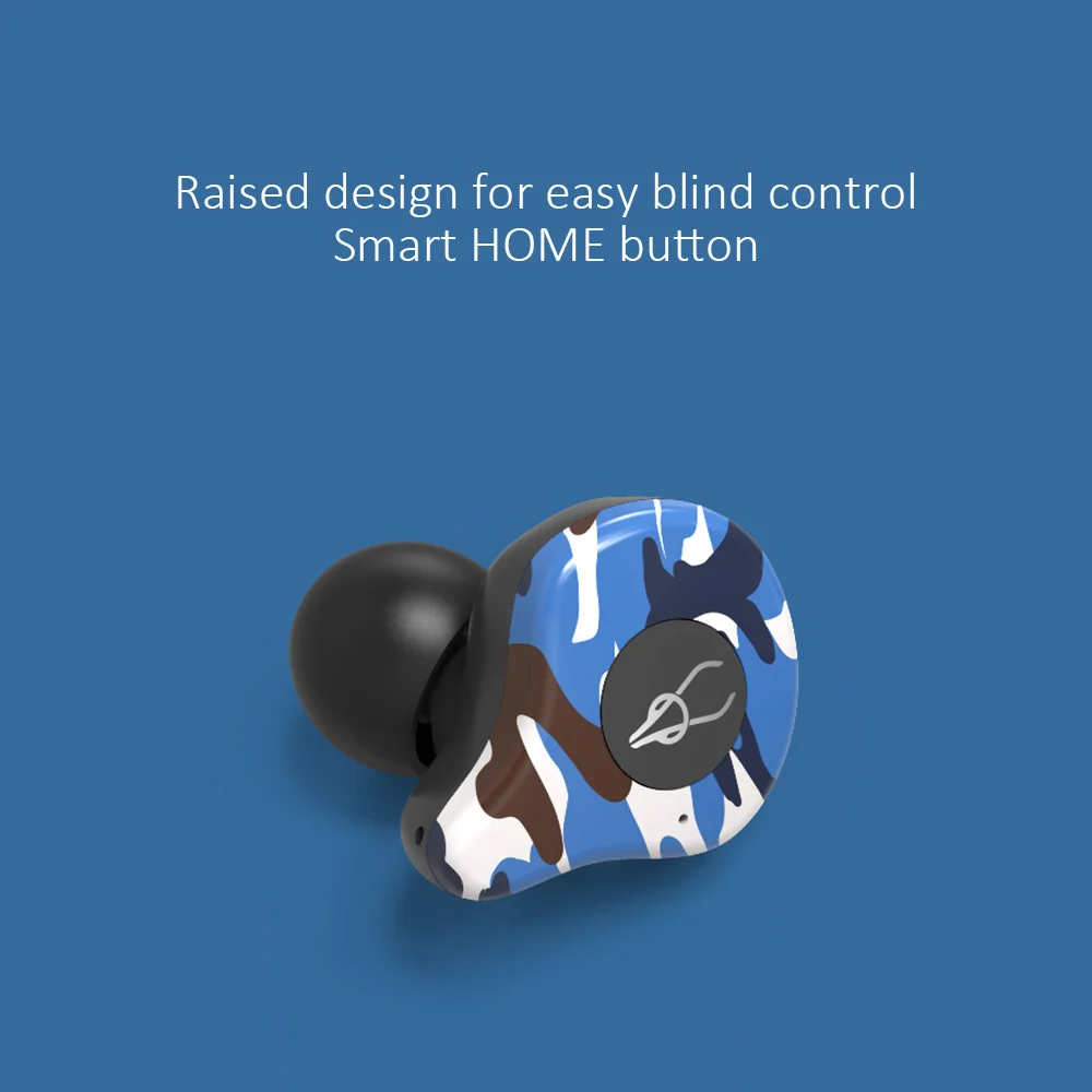Sabbat E12 камуфляжные наушники Bluetooth 5,0 гарнитура бинауральные звонки, музыка Спортивная Беспроводная bluetooth-гарнитура с зарядным устройством