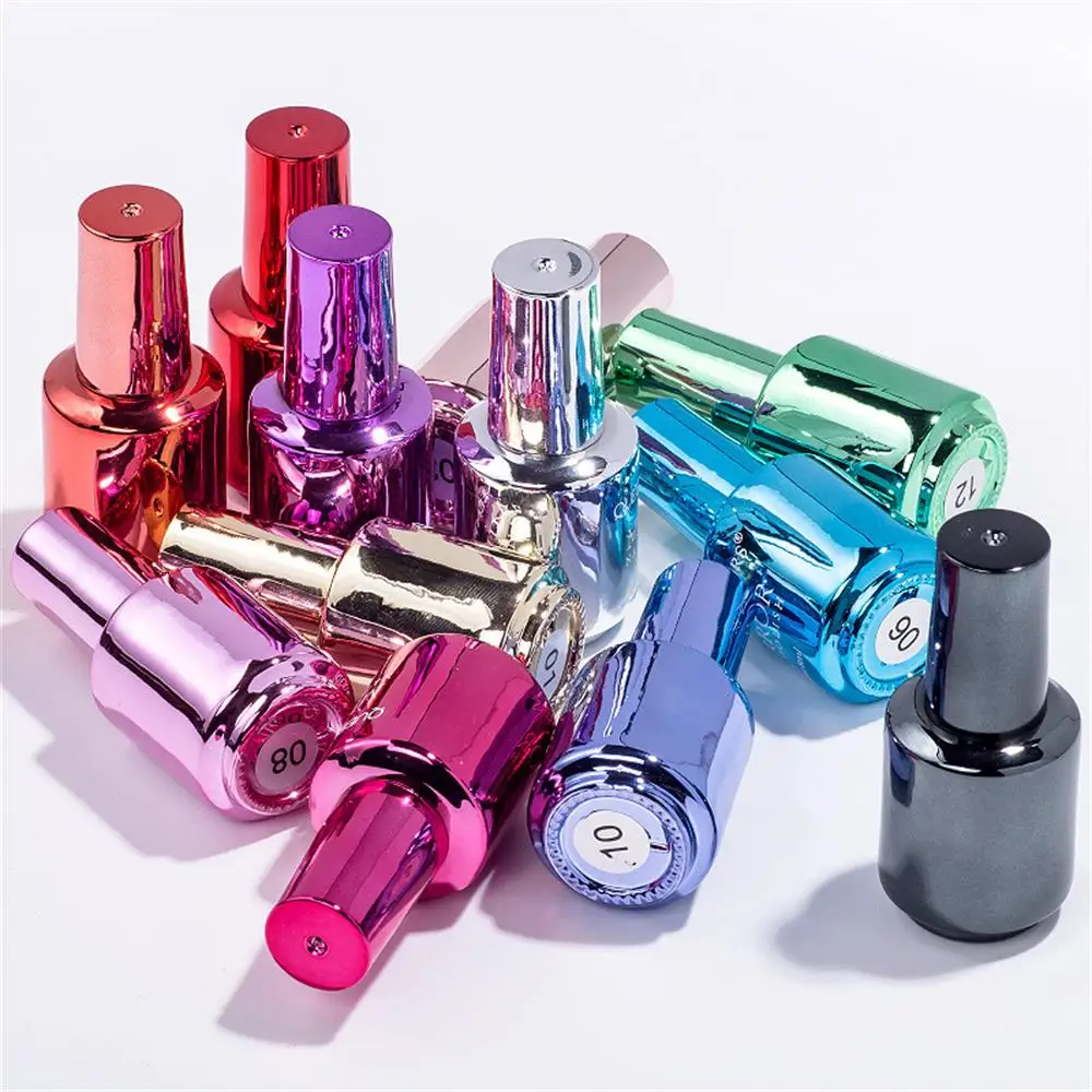 8ml Metallic Nail Polish Magical Mirror Effect Chrome Art Nail Polish Varnish Permanent UV Enamels Nail Polish DIY Art Decor