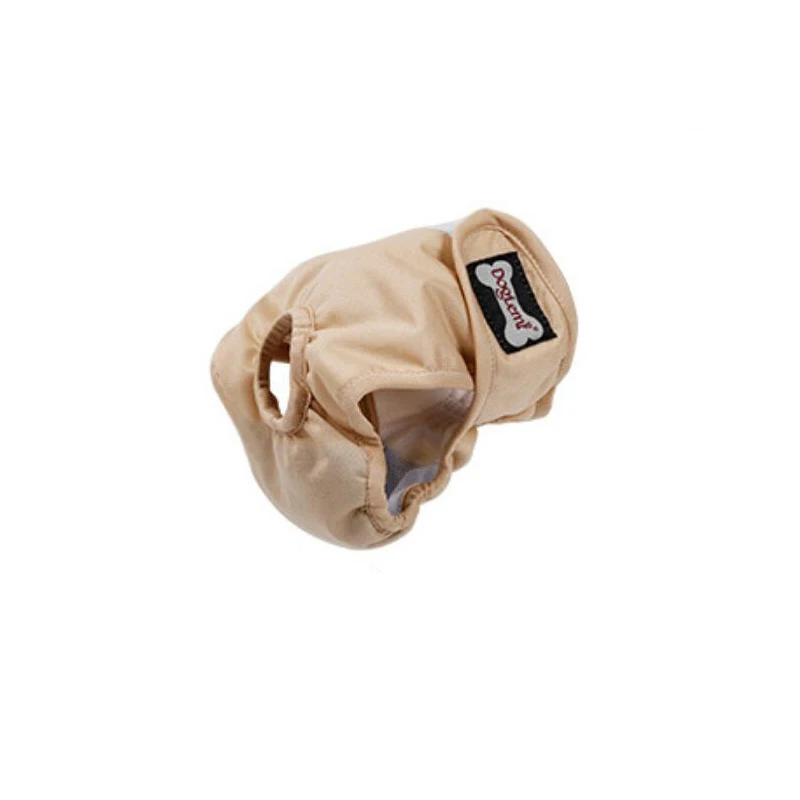 Beige Женские дышащие шорты для собак, физиологические штаны для щенков, подгузники, нижнее белье для питомцев, для маленьких девочек, собак, XS-XL - Цвет: Beige