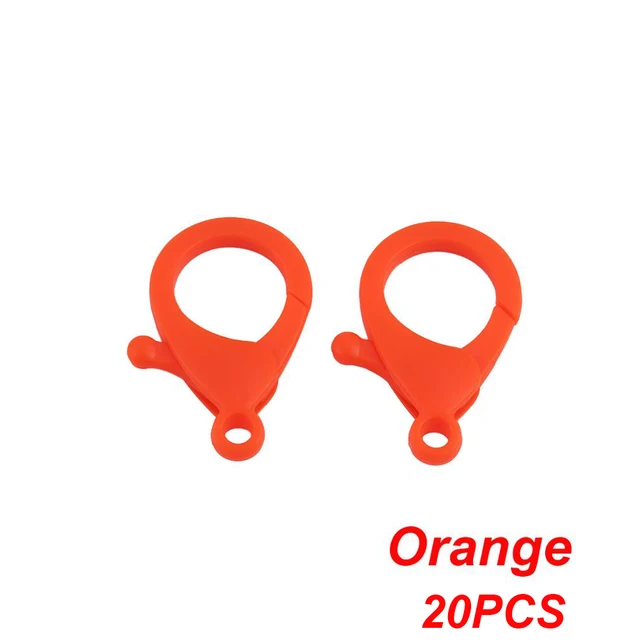 5-20pcs/lot Key Chain Key Ring keychain Bronze Rhodium Gold 28mm Long Round Split Keyrings Keychain Jewelry Making Wholesale DIY 20PCS Orange