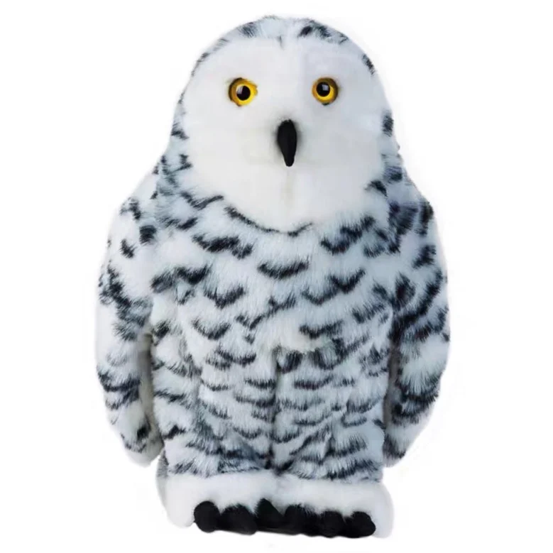 Good quality Snow Owl doll White owl Simulated Animal Model Plush toy