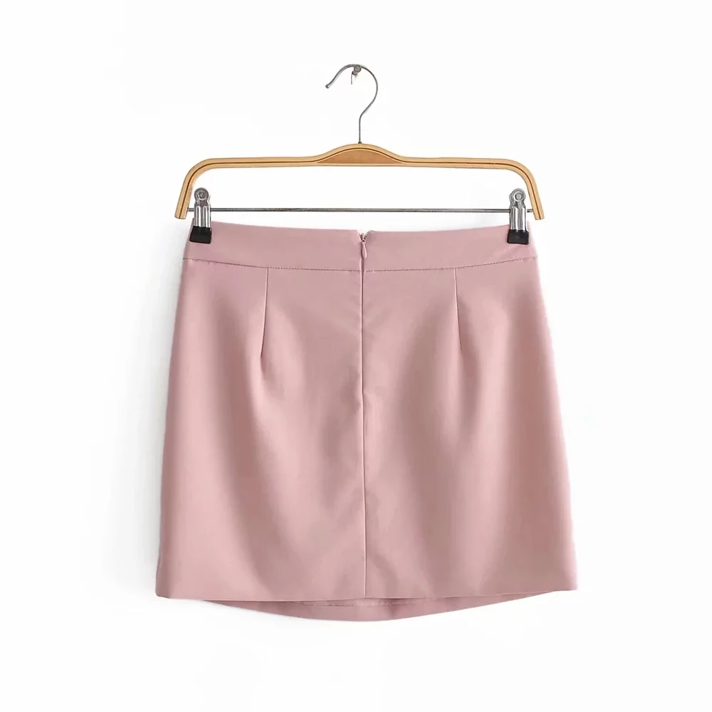 Женский костюм с юбкой и блейзером Розовый Повседневный офисный из двух