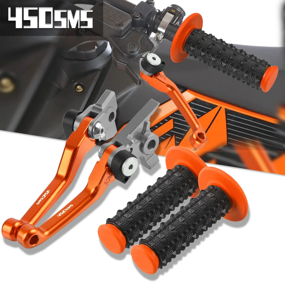 

Motocross Non-slip Hand Grips Handlebar and Dirt Bike Brake Clutch Levers FOR 450 SMS 450SMS 450 SM-S 2004 2005 2006 2007