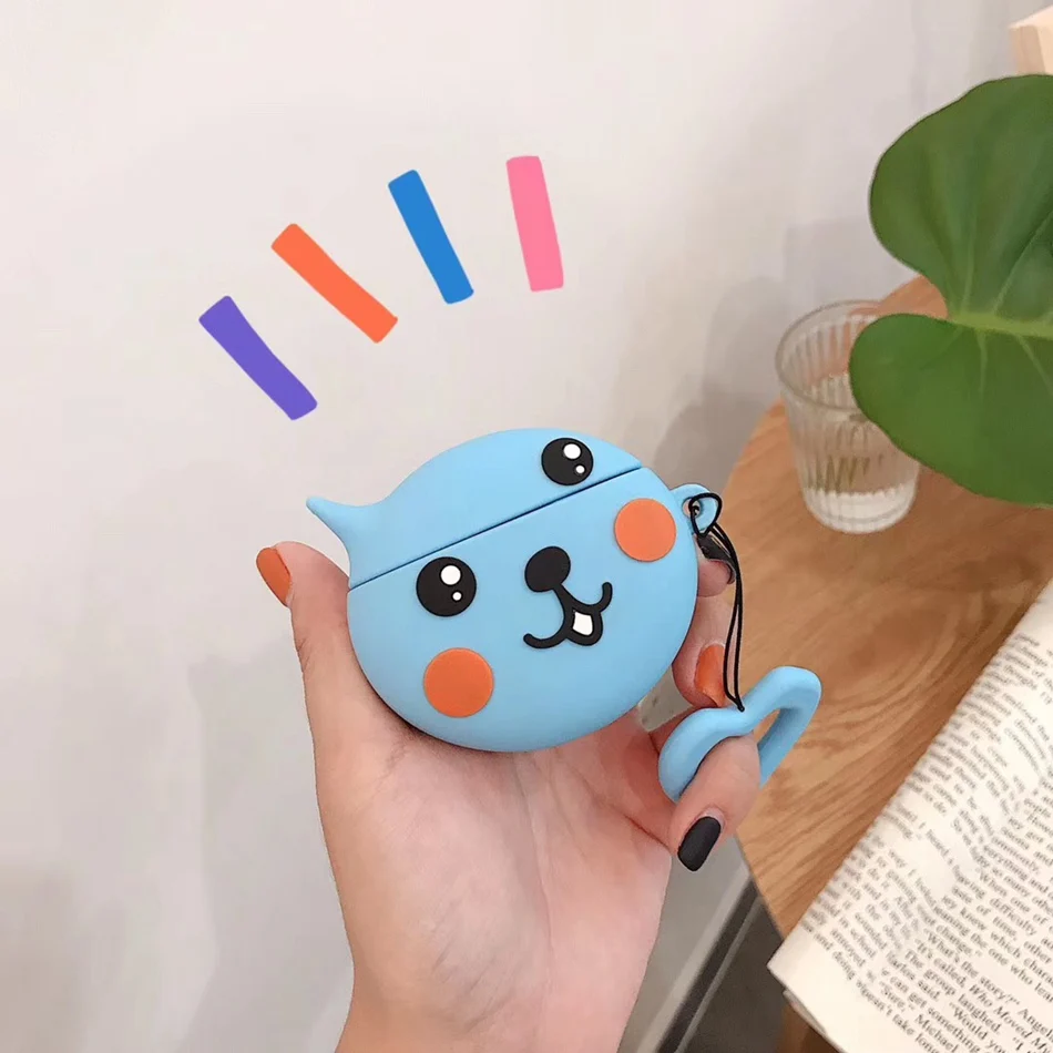 

3D Bluetooth Wireless Dog Earphone Case For AirPods Case Silicone Cute Cartoon Bear Cover Accessories for Apple Air pods Box