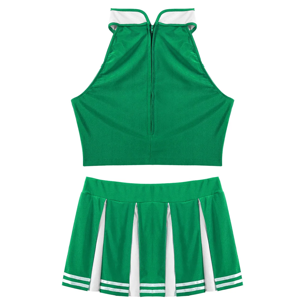 Cosplay&ware Womens Cheerleader Costume Uniform Sexy Party Clubwear Crop Top With Mini Pleated Skirt Lingerie School Girls -Zentai shop online He111325115e24efa965f4e22735ad842t.jpg