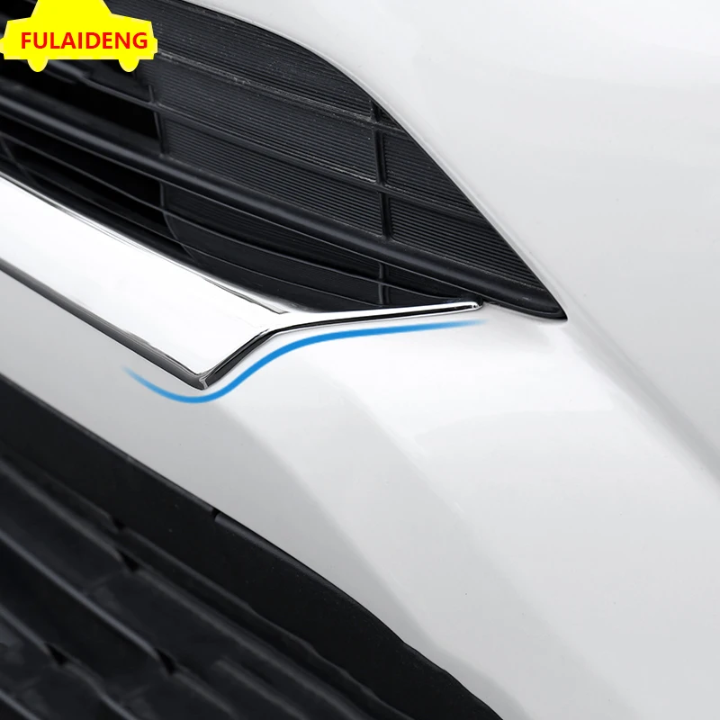 Для Toyota RAV4- ABS Хром Передняя средняя решетка бампера Совок капот полосы крышка отделка автомобиля Стайлинг Аксессуары