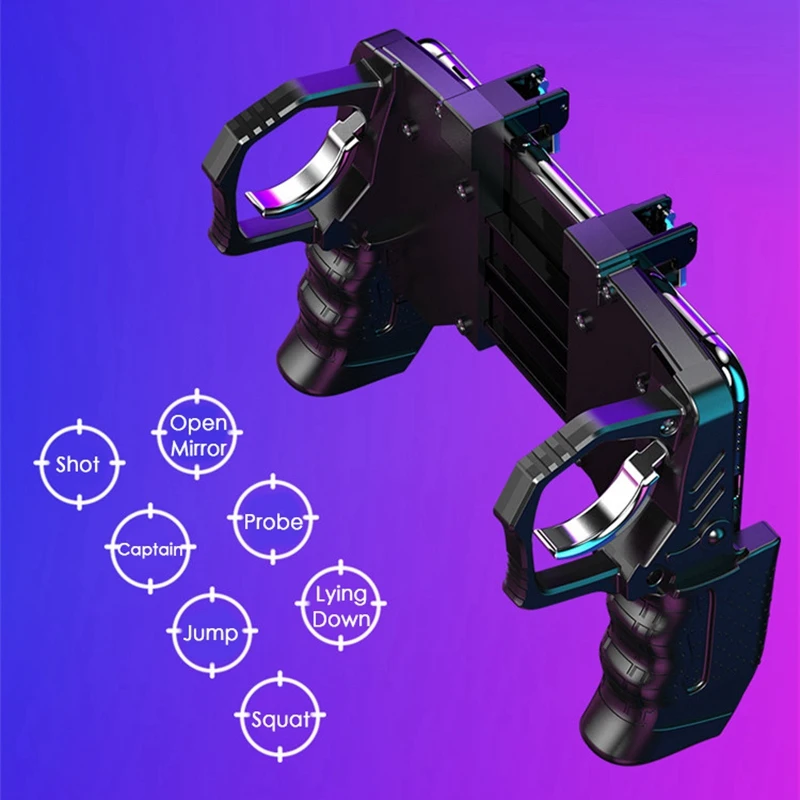 OPQ-Mobile Phone Cooler Pubg Controller Gamepad Controller Shooter Controller Game Handle