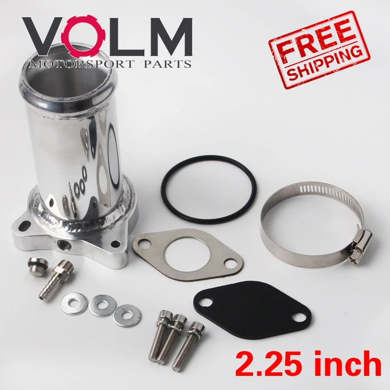 57 мм дизель EGR Delet комплект клапан замена трубы для 1,9 TDI VW 130/160 BHP 1112 - Цвет: Серебристый