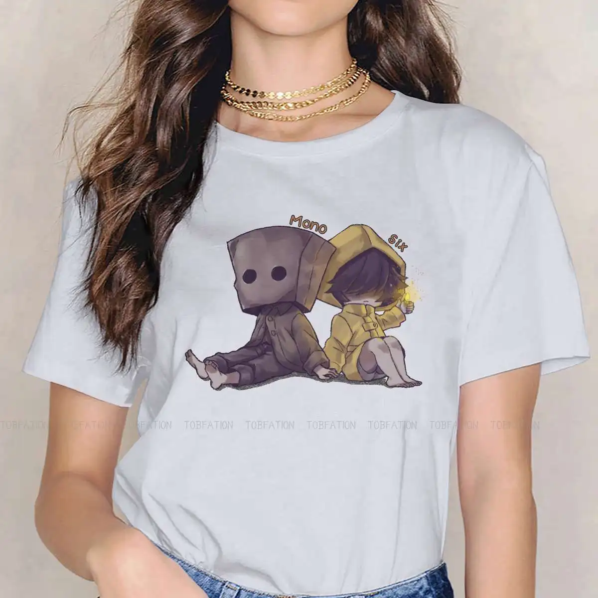 Mono Six Vestiti Femminili T-Shirt Da Gioco Per Piccoli Sogni D'Oro Goth Vintage Female Blusas