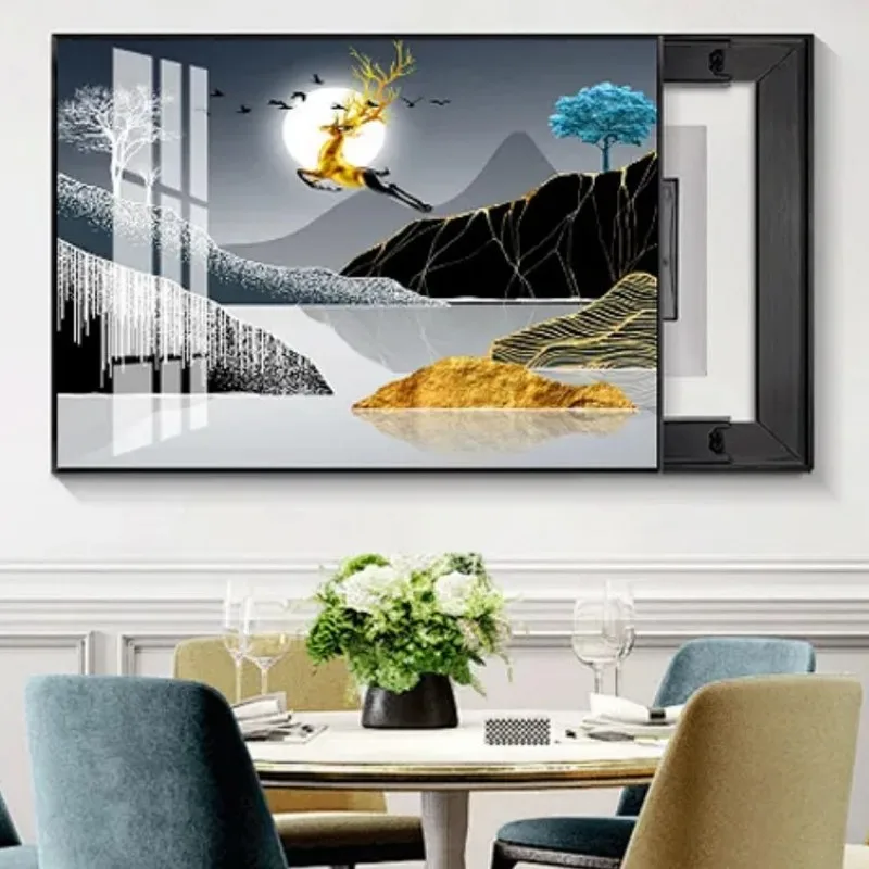 

Dropshipping Electric Meter Box Decorative Painting Power Box Cover Switch Box Hide Paintings Wall Decoration Poster Painting