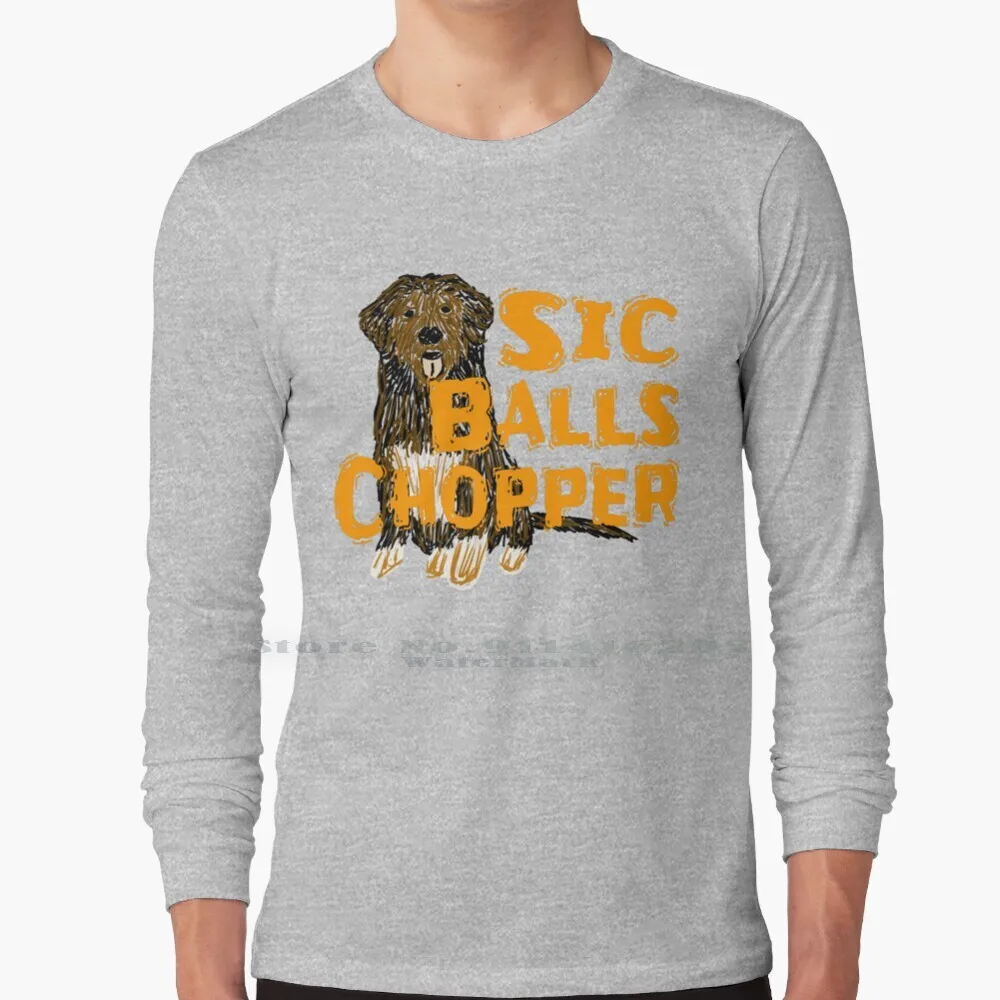 Sic Balls Chopper T Shirt 100% Puro Cotone Stand By Me Classic Stephen King Dog Chopper Parole Di Citazione Divertenti Arancione Marrone Il Ragazzo