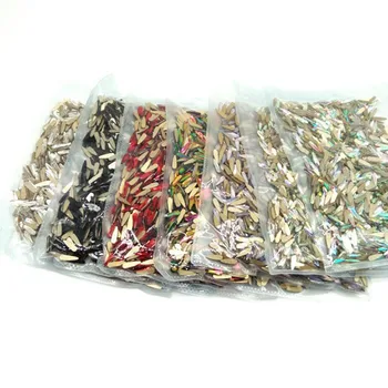 

50pcs 3*10mm Flat Back Long Water Drop Rhinestone for Nail Art Glass Rhinestones Water Drop 25 colors Artificial stones ,G6545