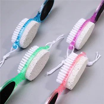 

4in1 Foot Pumice Stone Peeling Brush Foot Stone Peeling Calluses Pedicure Brush Foot Care Tool