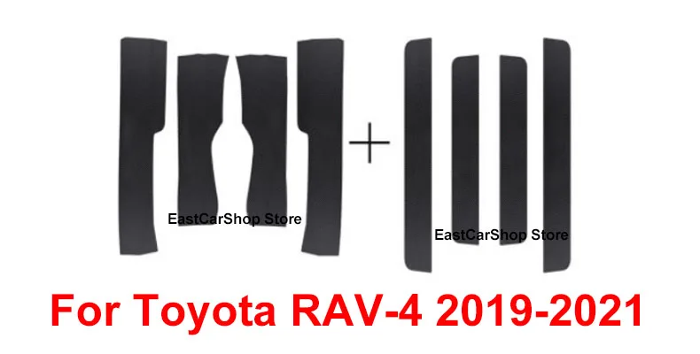 Car Door Threshold Protective PU Leather Sticker Accessories Door Sill Welcome Pedal Cover for Toyota RAV-4 RAV4 2021 2020 2019
