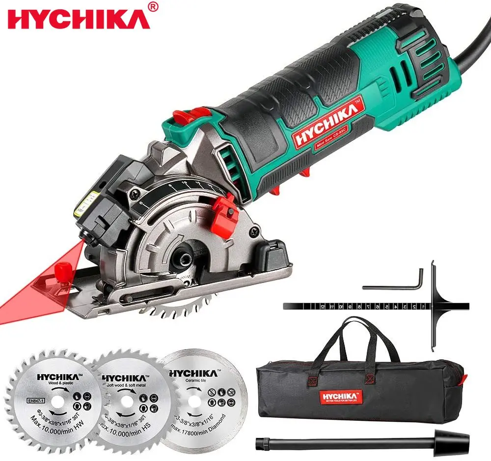 HYCHIKA 5000 Вт электрическая мини циркулярная пила с лазером 120 В многофункциональная электрическая пила DIY электроинструмент для резки дерева, ПВХ трубка|Электрические пилы|   | АлиЭкспресс