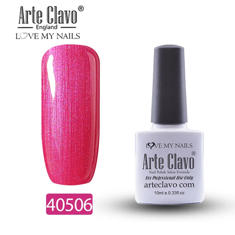 Arte Clavo Гель-лак для ногтей дизайн УФ 10 пилка для ногтей длительный Гель-лак Lucky розовый цвет Гибридный гвоздь искусство - Цвет: 40506