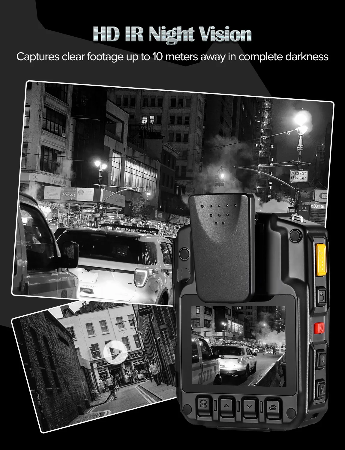  Boblov HD66 Body Worn Camera 32GB Camcorder DVR IR Security Pocket 140 Degree Night Vision+ Extra L