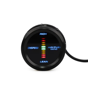 

CNSPEED 2" 52mm Car Blue LED 12V Air Fuel Ratio Gauge Analog Air Fuel Car Meter LED Display
