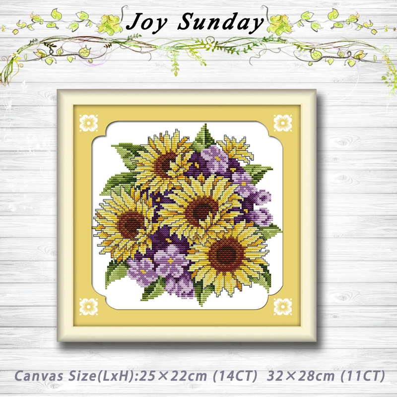 Unity sunflowers Patterns Counted Cross Stitch dmc 11CT 14CT Cross Stitch Sets Wholesale Cross-stitch Kit Embroidery Needlework
Unity sunflowers Patterns Counted Cross Stitch dmc 11CT 14CT Cross Stitch Sets Wholesale Cross-stitch Kit Embroidery Needlework