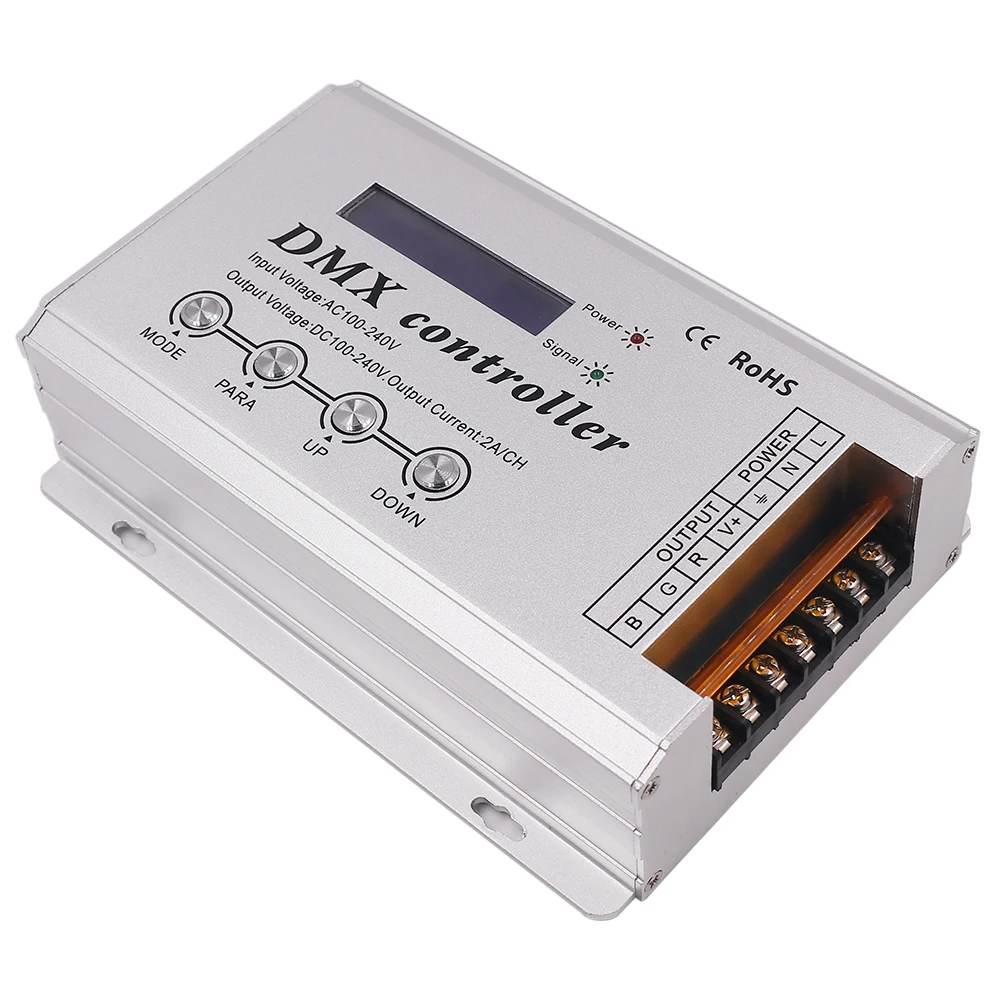Console do Controlador Dimmer para 110 Luz de Tira Levou Decodificador Dmx v - 220 Led Neon 1320w 3ch x 2a Dmx300 110v 220v Rgb 4 Do Controlador Dimmer para 110 V 220