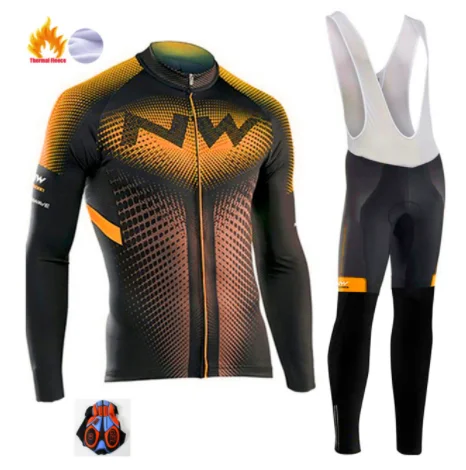 Northwave Pro Team Зимняя велосипедная Одежда дышащая Ropa Ciclismo с длинным рукавом MTB велосипедная одежда верхняя спортивная одежда - Цвет: 11