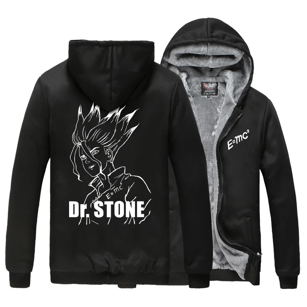 HOLRAN Новое поступление Dr. STONE толстовки унисекс повседневное плотное зимнее теплое пальто куртка светящаяся с капюшоном Косплей Топы - Цвет: 21