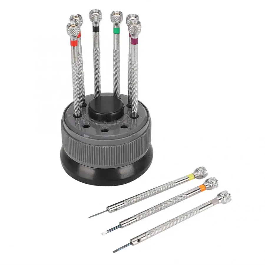 9pcs Watch Screwdriver Set Watch Back Cover Screw Removal Watch Spring Link Pin Repair Maintenance Tool Watch Repairing Tool Kit