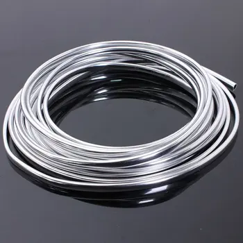 

New 6M Chrome Moulding Trim Strip Car Door Edge Scratch Guard Protector Cover Strip Roll