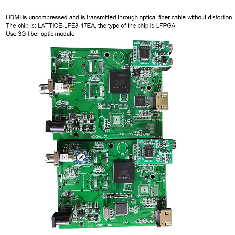 PCB HDMI USB (KVM) в волоконный преобразователь hdmi несжатый без искажений 20 км передача