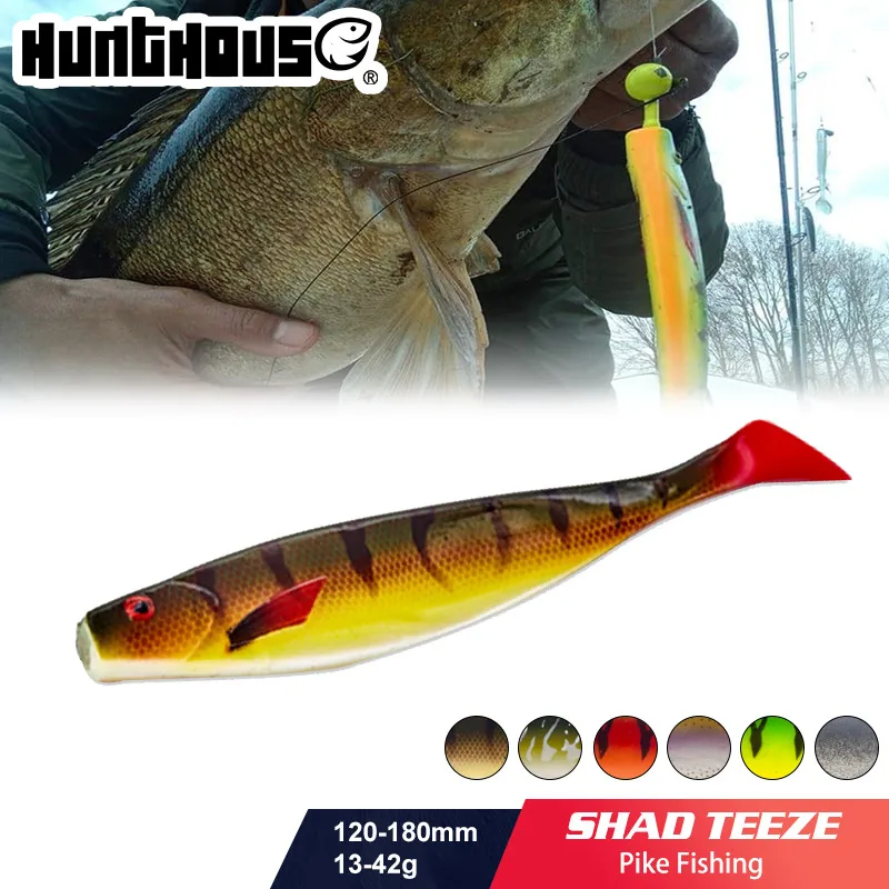 HUNTHOUSE fox rage, большая Мягкая приманка, 12 см, 15 см, 18 см, pro shad, приманка, berserk, морской бас, рыболовная приманка для щуки, zander, свинцовая головка и крючок