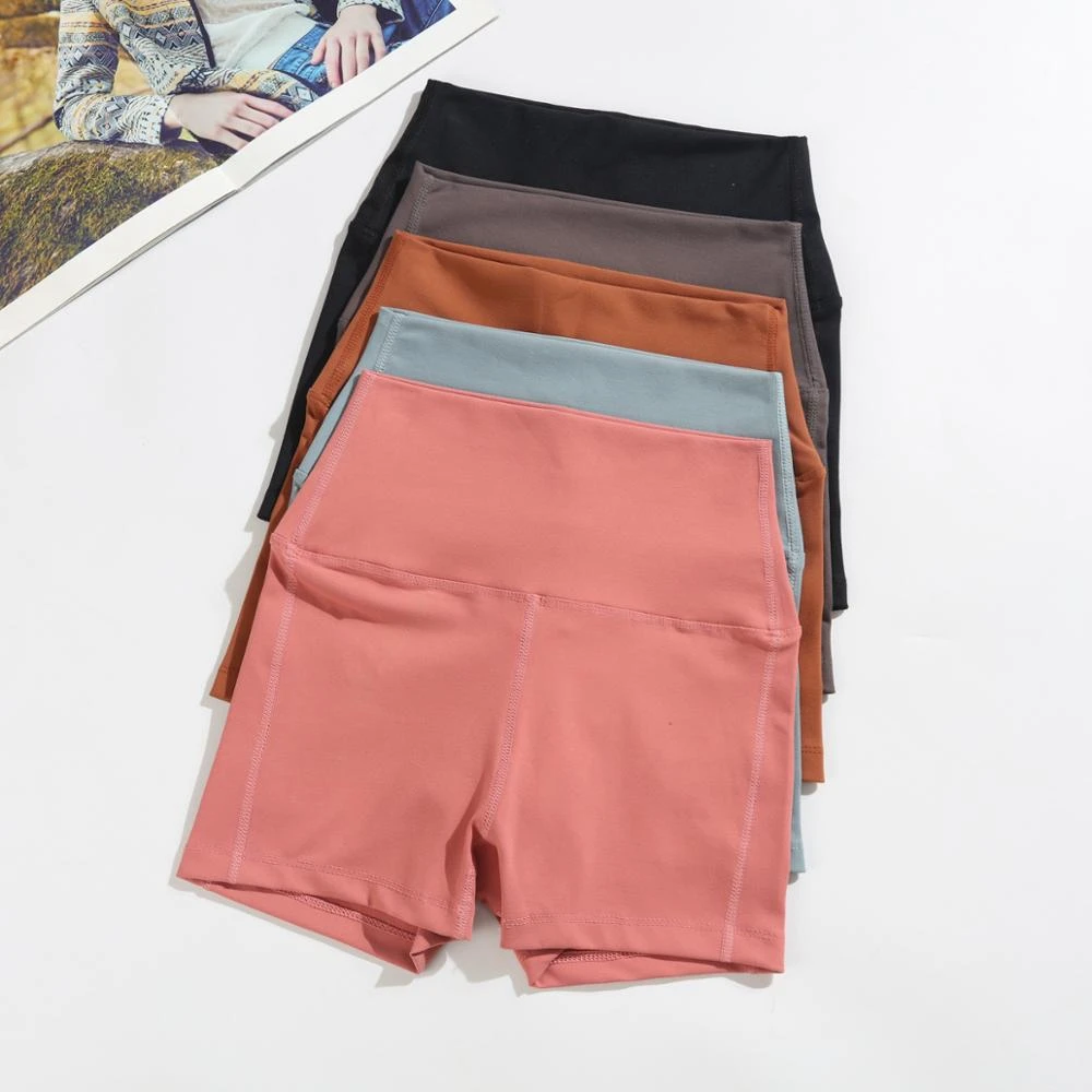 Pantalones deportivos para mujer, shorts yoga ajustados sin costuras, muy cómodos de alta ideales para hacer entrenar o correr|Pantalones cortos de yoga| - AliExpress