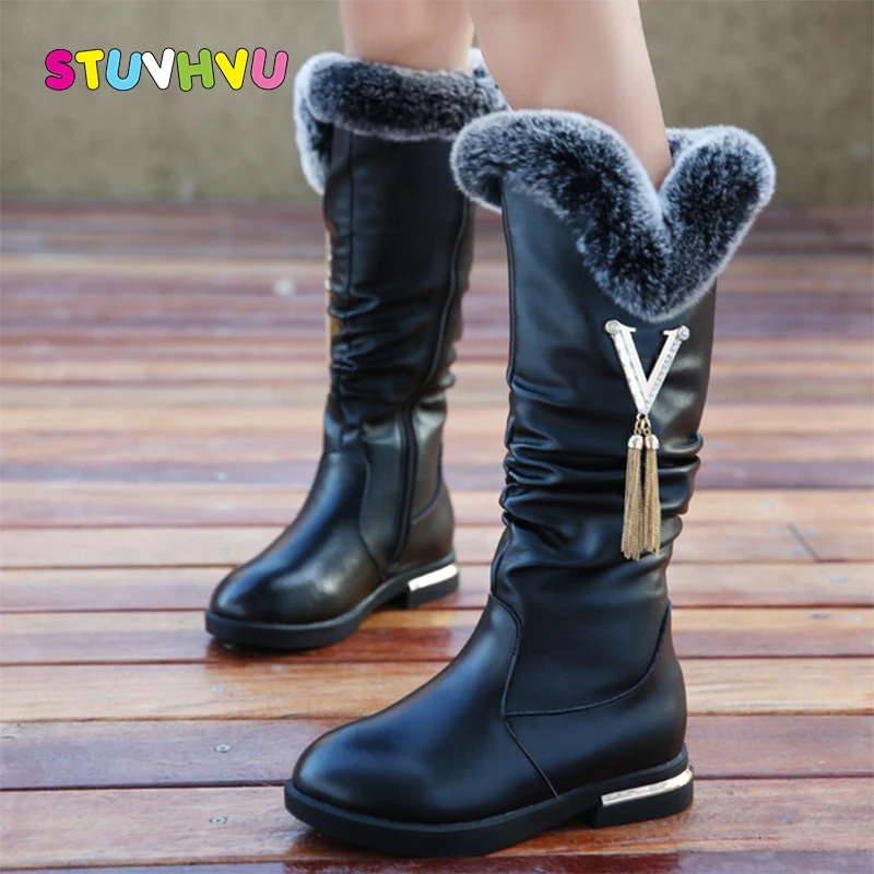 children's knee high leather boots