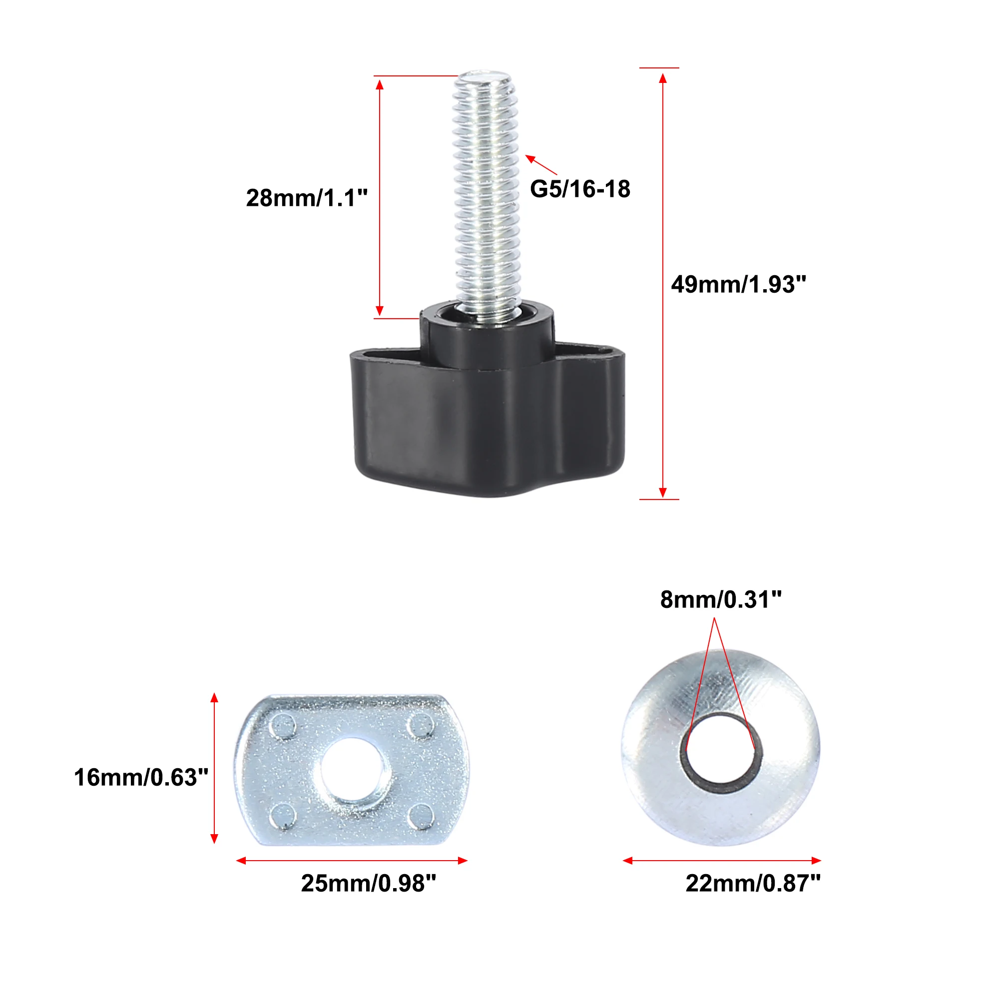 8 Hardtop Quick Removal Bolts Thumb Screws And 8 D Ring Tie Down Anchors For Jeep Wrangler YJ JK JKU JL JLU Rubicon X Unlimited