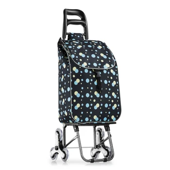 

Small Cart Home Folding Cart Trolley Car Trailer Old Man Climbing Building Trolley Car Portable Shopping Cart Folding