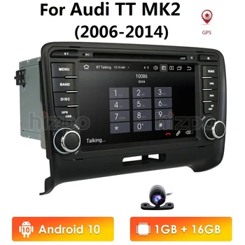 

IPS! 2 din Android 10.0 Car multimedia dvd player Stereo GPS Navigation For Audi TT MK2 2006-2012 auto radio Head unit FM Camera