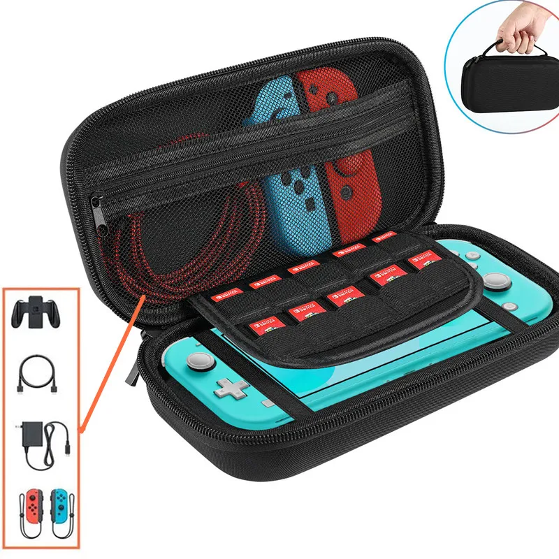 

Nintend Switch Lite Enhanced Thicken Large Bag Portable Hard Shell Case for Nintendo Switch Mini Console Accessories Protection