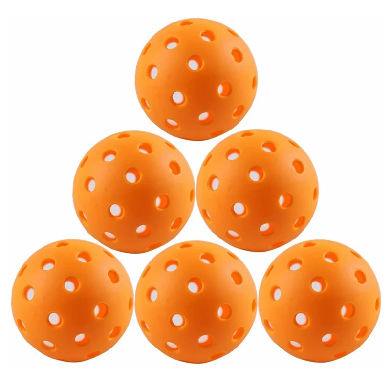 

Outdoor Pickleball Balls 40 Holes Pickleball Sport Pickleballs USAPA Standard Training Orange Picklball Hollow Balls