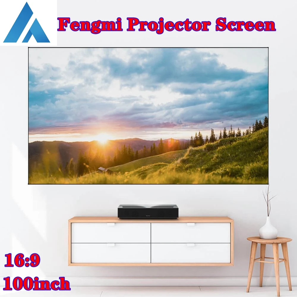 Fengmi 16:9 100 дюймов проектор экран мягкий занавес 4K HD ТВ фильм голограмма анти-светильник ткань умный дом черный домашний кинотеатр лазер Fengmi 16:9 100 дюймов проектор экран мягкий занавес 4K HD ТВ фильм голограмма анти-светильник ткань умный дом черный домашний кинотеатр лазер