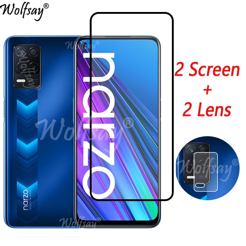 Vetro Temperato Per Oppo Realme Narzo 30 5G Pellicola Salvaschermo Per Realme Narzo 30 5G Vetro Per Fotocamera Per Realme Narzo 30 5G Vetro