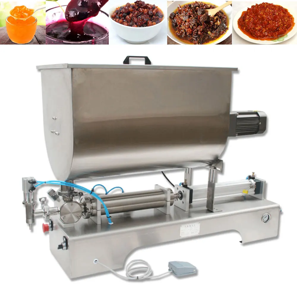 Mixing type paste filling machine for jam/cream/beef/chili sauce