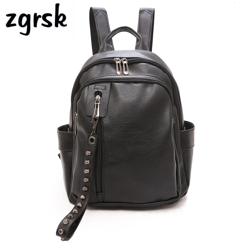 

Bagpack Luxury Women Backpack Soft Pu Leather Backpacks For Teenage Girls Female School Shoulder Bags For Women Mochila Bookbag