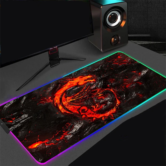 KINGSON Tapis de Souris Gamer, Tapis de Souris RGB 900x400 mm