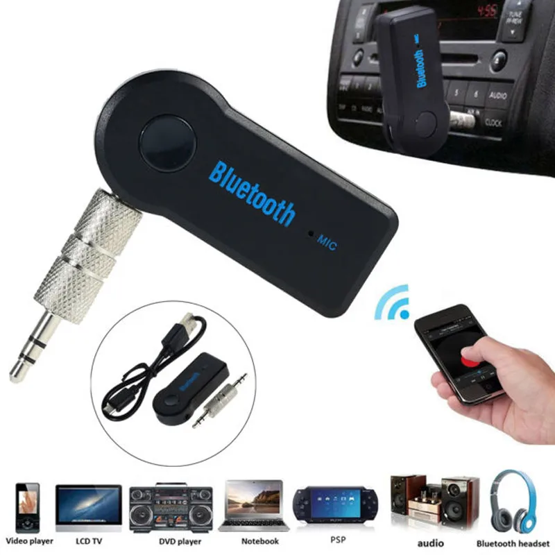 Беспроводной Bluetooth передатчик приемник Aux Bluetooth адаптеры портативный Bluetooth музыкальный приемник для автомобиля