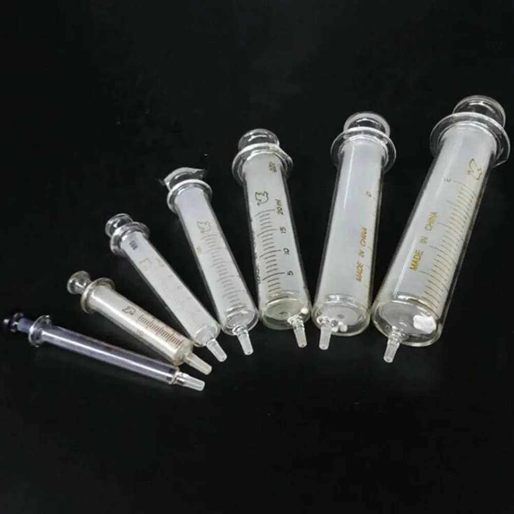 1 шт. 10 1/2/5/10/20/30/50/100ml одноразовые Стекло инъекционный шприц жидкостной