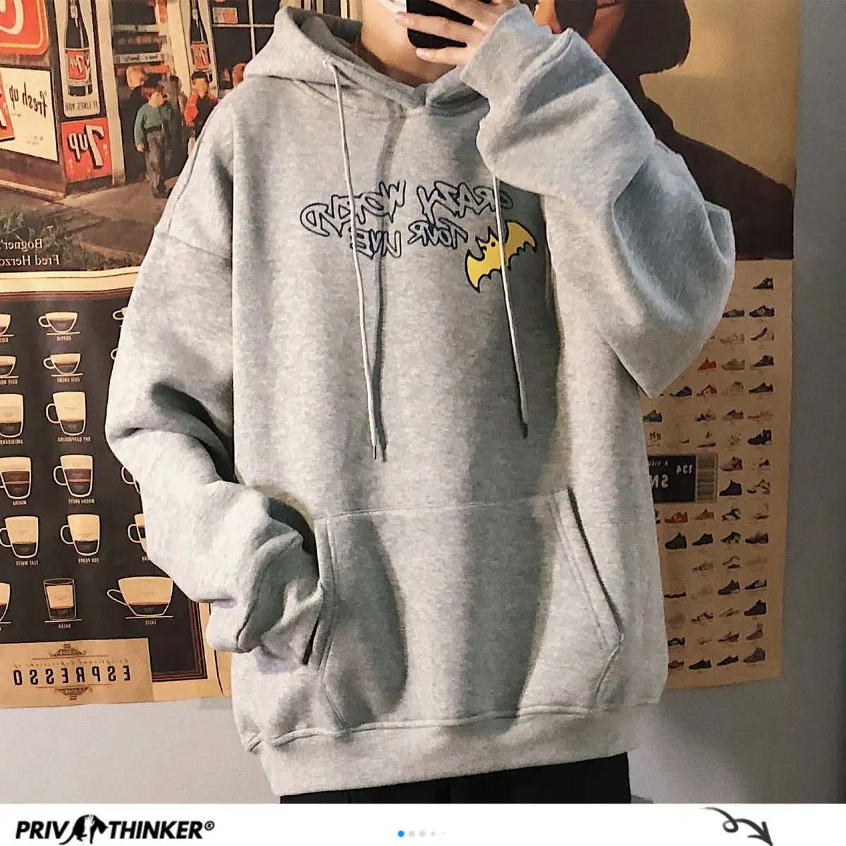 Privathinker Funny Printed Men's Fleece Hoodies Japanese Men Women Oversized Sweatshirts 2020 Autumn Warm Hooded Pullovers Privathinker Funny Printed Men's Fleece Hoodies Japanese Men Women Oversized Sweatshirts 2020 Autumn Warm Hooded Pullovers