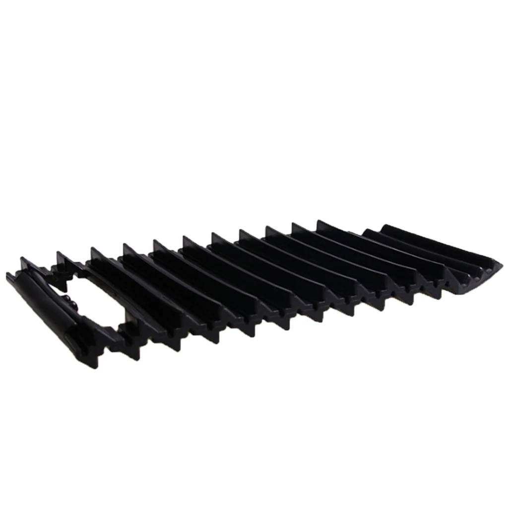 Car Traction Mat Emergency Tires Non-slip Tract Board Plate for Snow Ice Sand Mud Black