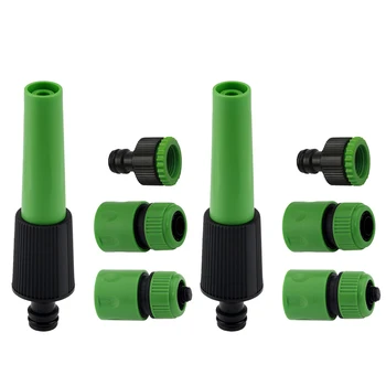 

8pcs/set Plastic Hosepipe Spray Set Garden Hose Pipe Fittings Nozzle Connector Water Sprayer Outdoor Car Washer Kit Household