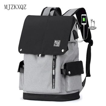 

Mjzkxqz Backpack For Teenagers Male Multifunction USB Charging Fashion School Backpacks Waterproof 15.6 Inch Laptop Men Backpack