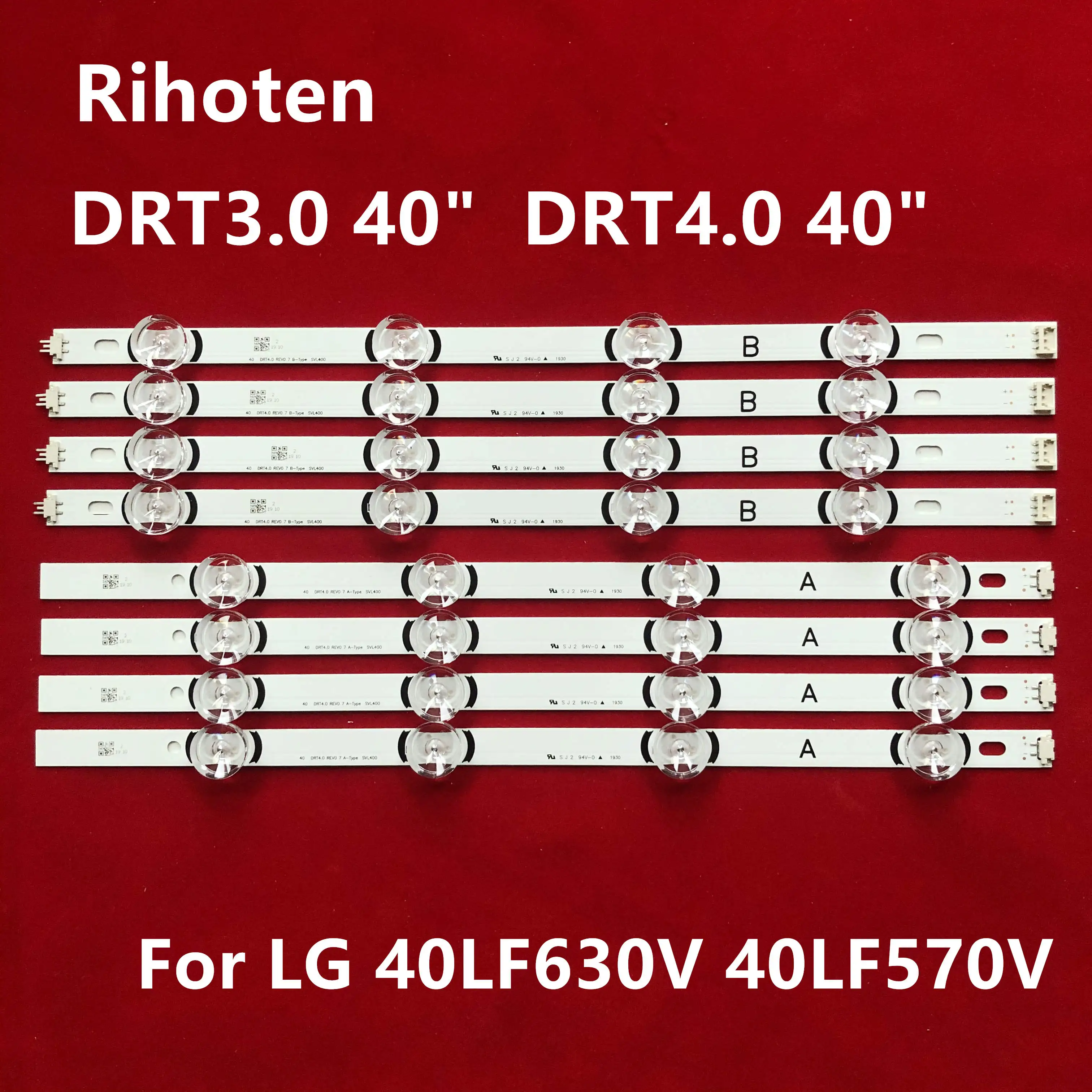 Новый комплект 8 шт. светодиодный фонарь с подсветкой для LG 40LF630V 40LF570V INNOTEK 40 DRT4.0 DRT 4